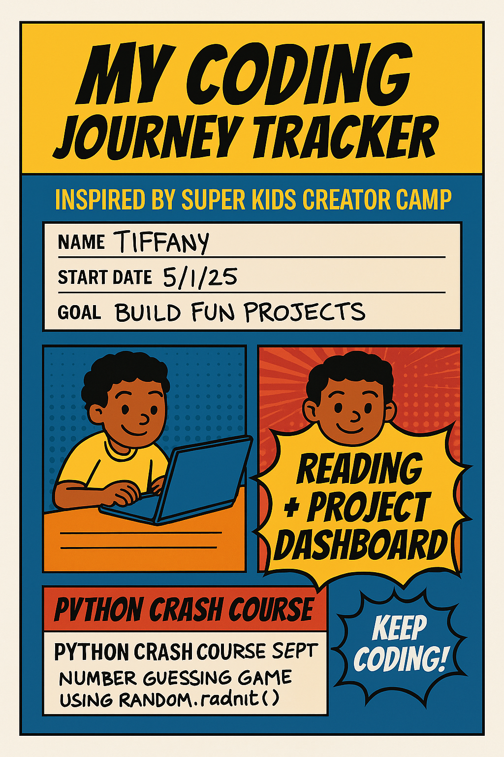 Teen Coding Tracker: From Reading to Real Projects (Comic Edition ...